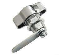 Cerradura de leva sin llave de aleación de zinc para armarios y puertas de muebles, diseño de candado mecánico que proporciona un bloqueo seguro para uso doméstico y de oficina (20 mm)