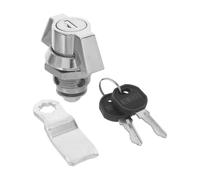 Cerradura de Leva Tubular con Manija en T, 90 | Aleación de Zinc Plata, sin Herramientas, para Armarios y Cajones en Taller o Oficina
