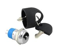 Cerradura de llave de encendido de scooter E-Scooter - Interruptor de arranque de scooter eléctrico de 2 cables con llave | Cilindro de bloqueo de encendido universal para bicicletas eléctricas, l