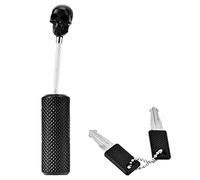 Cerradura de Maleta Segura, Cerradura de Calavera, Cuerda de Alambre, Cerradura de Aduanas, Cerraduras de Aleación de Zinc con Llaves para Maletas, Maleta con Ruedas, Maletero, (Negro)