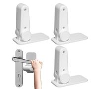 Cerradura de manija de puerta a prueba de niños | Protección de seguridad de 3 piezas | Cerraduras para manijas de puertas y palancas - Para usar en dormitorios Puerta exterior Baño interior del
