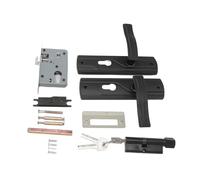 Cerradura De Manija De Puerta De Acero Al Manganeso Con Cojinete Silencioso, Cerradura De Palanca Universal Con Llaves For El Hogar, Dormitorio, Cerradura De Entrada Con Llave Negra