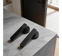 Cerradura de manija de puerta Smart For Tuya con huellas dactilares, entrada sin llave con contraseña y tarjeta, cerrojo electrónico abierto de un solo agarre para puerta delantera de oficina en casa