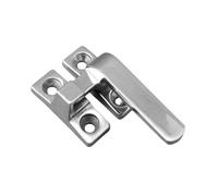 Cerradura de manija de ventana Cerradura de manija de acero inoxidable 304 Adecuada for perilla de ventana abatible Manija de hebilla Herrajes de cerradura de ventana(Small right)