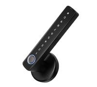 Cerradura de manija puerta con huella dactilar inteligente, Bluetooth, contraseña electrónica, aplicación remota, desbloqueo, Hotel, apartamento, oficina, casa alquiler,Fácil instalación de bricolaje