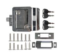 Cerradura de metal resistente antirrobo con 2 llaves, juego de cerradura de puerta para remolques de viaje, para camiones, exteriores, camping, , carga y equipaje