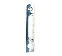 Cerradura de mortaja de placa de huelga larga, pestillo de puerta universal, cerradura de placa de huelga de aleación de aluminio, piezas de repuesto para puerta - 77 x 12,5 mm