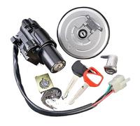 Cerradura de motocicleta Compatible con CB600F CB600F2Y Hornet S 600 2000-2002 tapa de combustible interruptor de encendido cerradura con Kit de llave Interruptor de Encendido