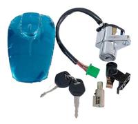 Cerradura de motocicleta Compatible con Suzuki GZ125H GZ125cc interruptor de bloqueo de ignición de motocicleta llave tapa de combustible tapa de combustible Interruptor de Encendido
