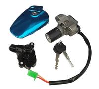 Cerradura de motocicleta Compatible con Suzuki Haojue EN125-2 EN125-2A interruptor de bloqueo de ignición de motocicleta llave tapa de tanque de combustible Interruptor de Encendido