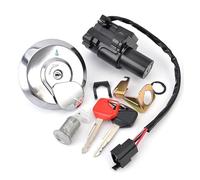 Cerradura de motocicleta Compatible con XL125V Varadero 2001-2006 interruptor de encendido tapa de combustible cerradura de asiento Interruptor de Encendido