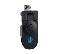 Cerradura de palanca corta MS609-1-2 negra sin llave con rebote for caja de distribución, interruptor de puerta, armario, 1 unidad