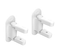 Cerradura de palanca de puerta, ABS para niños, con adhesivo 3M, antibloqueo a prueba de niños, para dormitorio, baño, cocina (paquete de 2 unidades), color blanco