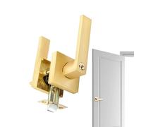 Cerradura De Palanca De Puerta - Manija De Aleación De Aluminio Mate De Privacidad Con Llave | Armario De Paso, Dormitorio, Baño, Tirador | Accesorio Duradero De Hardware Para Puerta Interior De Plata