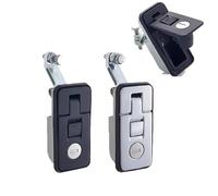 Cerradura de palanca de rebote for gabinete MS718, cerradura for gabinete, compresores, caja de herramientas, cerradura de prensa, aleación de zinc, 1 unidad(Black big)