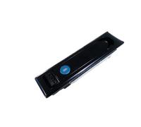 Cerradura de panel con botón pulsador de aleación de zinc MS713, manija oscilante, cerradura de puerta de gabinete eléctrico, 1 unidad(Black,150mm)