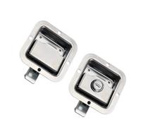 Cerradura de panel cuadrado de acero inoxidable 304 for caja de herramientas y armario eléctrico, 1 unidad(XG095-004-1)