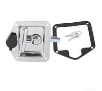 Cerradura de panel de acero inoxidable MS858 impermeable con junta de sellado e instalación ajustable para armarios interiores de RV (P01-1 Color cromado)