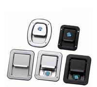 Cerradura de panel de acero inoxidable MS866 for gabinete industrial, for gabinetes eléctricos, RV, 1 unidad(Black)