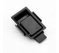 Cerradura de panel de manija plana for equipo industrial, cerradura de puerta de acero inoxidable tipo prensa, cerradura for furgoneta, 1 unidad(Black)