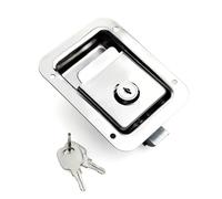 Cerradura de panel grande de acero inoxidable XK104, cerradura pesada, tipo prensa, cerradura plana, 1 unidad(With key)