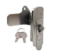 Cerradura de panel plano AB403 fabricada en acero inoxidable 304 para uso industrial en armarios de conmutación y puertas de paneles de control (B)