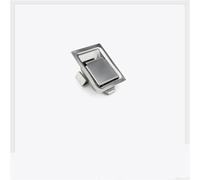 Cerradura de panel tipo tirador D8664, cerradura de acero inoxidable, cerradura plana for equipo, 1 unidad(Iron-with lock)