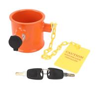 Cerradura de Pasador Rey de Quinta Rueda Cerradura de Pasador Rey de Acero Resistente Aleación de Aluminio con Etiqueta de Advertencia antirrobo para Quinta Rueda, vehículos