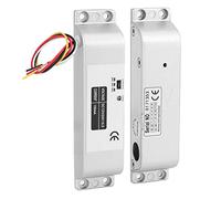 Cerradura de Perno de Caída Eléctrica, Cerradura de Puerta Electrónica Magnética de Modo DC 12V/24V NC con Retardo de Tiempo, Cerradura de Mortaja Eléctrica para Sistema de Control de Acceso