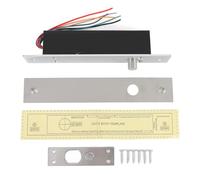 Cerradura de perno de caída eléctrica, cerradura de seguridad electrónica con modo NC de 12V, cerradura de mortaja eléctrica con retardo de tiempo para control de acceso de puerta