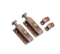 cerradura de perno deslizante, Cerradura automática con pestillo de resorte for puerta, multicolor, 3-4 pulgadas(Red Copper,4 in)