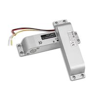 Cerradura de perno eléctrica con ajuste de retardo de tiempo, cerradura de puerta electrónica de 12 V CC para sistema de control de acceso