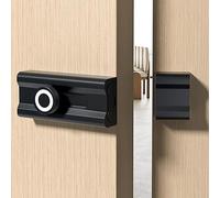 Cerradura de perno sin perforación, perno de puerta luminoso, pestillo adhesivo montado en superficie con aleación de aluminio para puertas de gabinetes, 100 mm