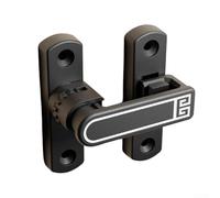 Cerradura de pestillo abatible ajustable en altura para puertas correderas y oscilantes, bloqueo de seguridad de aleación de zinc de montaje de 90 grados o 180 grados, se adapta a superficies planas o