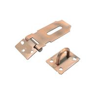 Cerradura De Pestillo De Acero Inoxidable Candado de acero inoxidable práctico, pestillo antirrobo for cobertizo, hebilla puerta en ángulo recto 90 grados para Puerta Corredera(Small-Flat Gold)