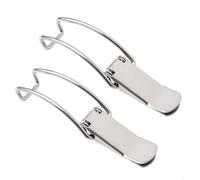 Cerradura de pestillo de hierro 2PCS con cerrojo para gabinete seguro para aplicaciones de almacenamiento (115A)