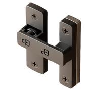 Cerradura de pestillo for puerta interior sin perforación, for baño, corrediza, con hebilla, a presión, estilo antiguo, for montaje en superficie(180-Silver)