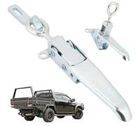 Cerradura de pestillo Pestillo de caja de herramientas de acero inoxidable resistente Abrazadera de palanca de longitud ajustable Puerta de remolque fácil de instalar para camiones Remolques Contened