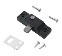 Cerradura de pestillo, ventana plegable de acero inoxidable con placa de acero reforzada diseñada para puertas correderas y seguridad de ventanas de vidrio (Q)