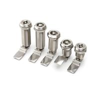 Cerradura de pivote cilíndrica MS705-30-50-62 for puerta de gabinete exterior, extensión de acero inoxidable 304, 1 unidad(50mm word lock core)