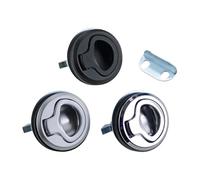 Cerradura de presión interna y externa integrada con panel de aleación de zinc, cerraduras industriales, 1 unidad(Large black-no lock)