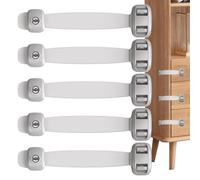 Cerradura de puerta a prueba de niños, cerraduras giratorias a prueba de niños, práctico cajón de seguridad para puertas de gabinete, electrodomésticos