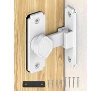 Cerradura de puerta abatible de 90 grados, pestillo de bloqueo de ángulo recto pequeño, pestillos de puerta corredera para armarios, baño, granero, cobertizo, jardín, ventana, hardware de seguridad y
