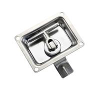 cerradura de puerta Caja de herramientas puerta acero inoxidable, Panel compresión plegable, barra en T, cerradura con manija