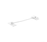 - Cerradura de puerta cargada por huellas dactilares para cajones, refrigeradores y gabinetes - Construcción de ABS + acero, duración de la batería de 10 meses, montaje ajustable, negro/blanco (blanco