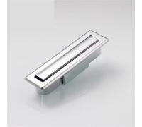 cerradura de puerta Cerradura de gabinete, manija aleación zinc, puerta distribución equipos maquinaria industrial(PL001-2BrightChrome)