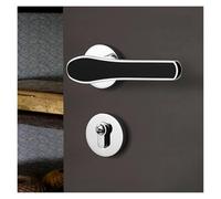 Cerradura de puerta Cerradura de hogar Cerradura principal Manija de puerta Puerta de dormitorio Puerta de madera interior Baño Cerradura mecánica silenciosa(Onecolor,Type B-Magnetic Silent)