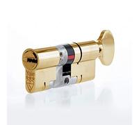 Cerradura de puerta cilíndrica para girar, de Yale, de platino, TS007, 3 estrellas, dorado, 40(INT) 40EXT) (80mm)