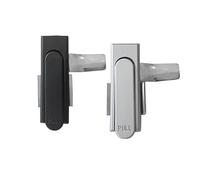 Cerradura de puerta Cinet, cerradura plana aleación Zinc, for caja fuego, pestillo eléctrica negra, cerraduras planas MS717-1 1 Uds