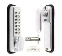 Cerradura de puerta con botón pulsador digital, teclado, código de acceso, combinación, mecánica, sin llave